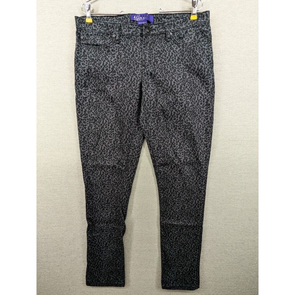 Miley Cyrus Max Azria Jeans Size 15 Black Leopard Print -0424B190
